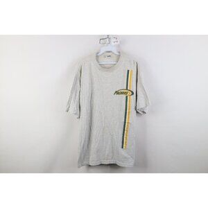 Vtg 90s Mens Large Distressed Green Bay Packers Football T-Shirt Heather Gray